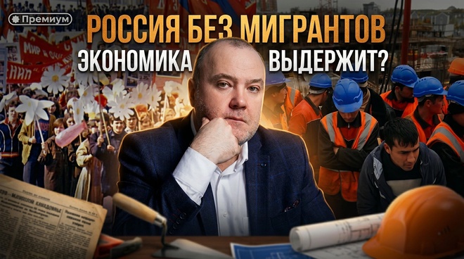 Постер к видео Россия без мигрантов: экономика выдержит? | Павел Пряников
