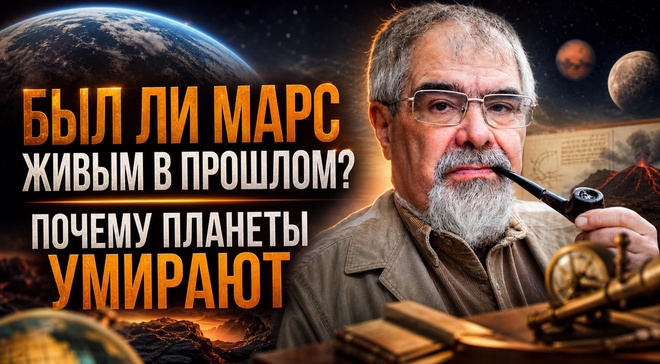 Постер к видео БЫЛ ЛИ МАРС ЖИВЫМ В ПРОШЛОМ? ПОЧЕМУ ПЛАНЕТЫ УМИРАЮТ | Андрей Буровский