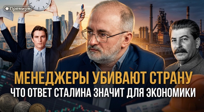 Постер к видео Вардан Багдасарян | МЕНЕДЖЕРЫ УБИВАЮТ СТРАНУ: что ответ Сталина значит для экономики | Феномен Советского человека