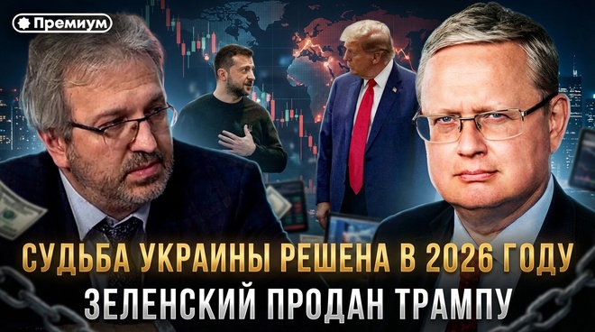 Постер к видео Михаил Делягин | ЗЕЛЕНСКИЙ ПРОДАН ТРАМПУ. Судьба Украины решена в 2026 году | П...п... с Делягиным