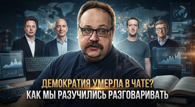 Постер к видео ДЕМОКРАТИЯ УМЕРЛА В ЧАТЕ? Почему мы разучились разговаривать? | Фёдор Лисицын