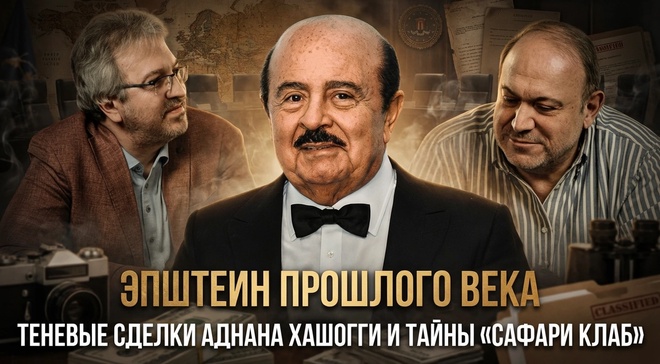 Постер к видео ЭПШТЕЙН ПРОШЛОГО ВЕКА: Теневые сделки Аднана Хашогги и тайны «Сафари Клаб» | Александр Колпакиди