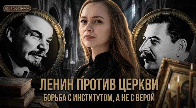 Постер к видео ЛЕНИН ПРОТИВ ЦЕРКВИ: борьба с институтом, а не с верой | Виктория Янтурина | Феномен Советского человека