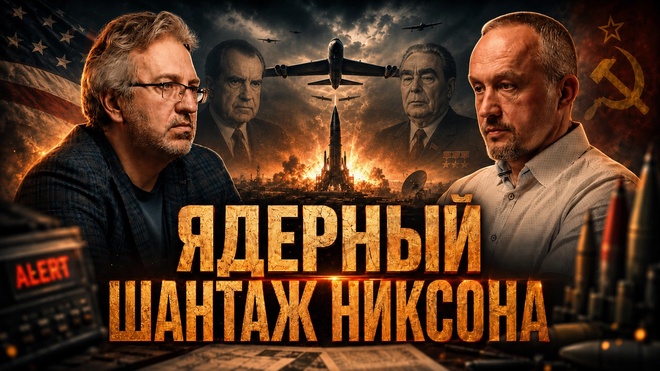 Постер к видео ЯДЕРНЫЙ ШАНТАЖ НИКСОНА. КАК США СТАВИЛИ МИР НА ГРАНЬ ЯДЕРНОЙ ВОЙНЫ | Роман Голунов