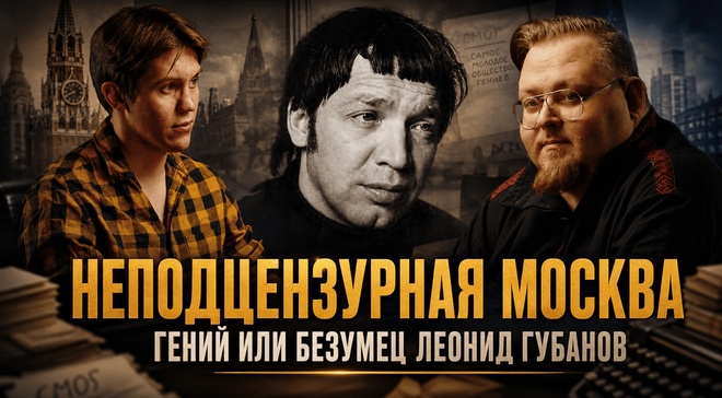 Постер к видео НЕПОДЦЕНЗУРНАЯ МОСКВА — ГЕНИЙ ИЛИ БЕЗУМЕЦ ЛЕОНИД ГУБАНОВ | Владислав Крылов и Олег Демидов