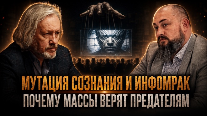 Постер к видео Мутация сознания и инфомрак. Почему массы верят предателям | Игорь Шишкин и Максим Невенчанный