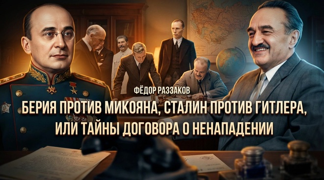 Постер к видео Фёдор Раззаков | Берия против Микояна, Сталин против Гитлера, или Тайны договора  о ненападении 