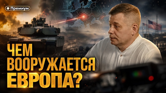 Постер к видео Станислав Крапивник | ЧЕМ ВООРУЖАЕТСЯ ЕВРОПА? Лазеры, волновое оружие и склады танков