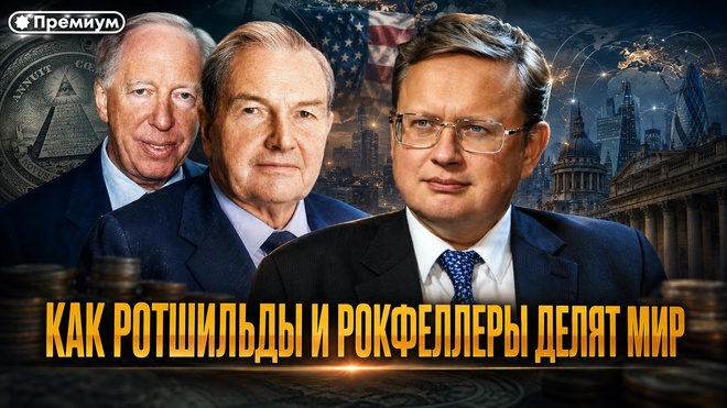 Постер к видео Михаил Делягин | КАК РОТШИЛЬДЫ И РОКФЕЛЛЕРЫ ДЕЛЯТ МИР