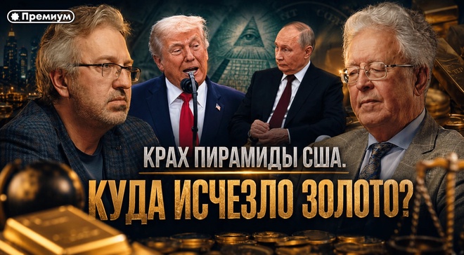 Постер к видео Валентин Катасонов | КРАХ ПИРАМИДЫ США. КУДА ИСЧЕЗЛО ЗОЛОТО?