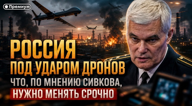 Постер к видео Константин Сивков | РОССИЯ ПОД УДАРОМ ДРОНОВ: что, по мнению Сивкова, нужно менять срочно