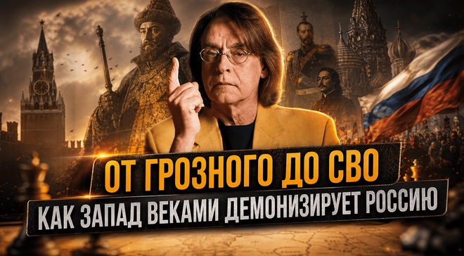 Постер к видео ОТ ГРОЗНОГО ДО СВО — КАК ЗАПАД ВЕКАМИ ДЕМОНИЗИРУЕТ РОССИЮ | Андрей Николаев