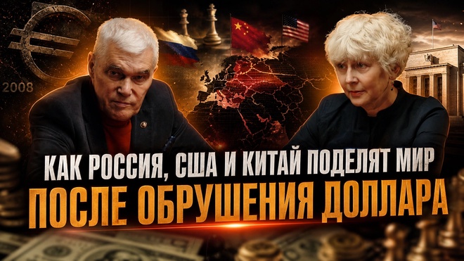 Постер к видео Как Россия, США и Китай поделят мир после обрушения доллара | Константин Сивков и Татьяна Балязина