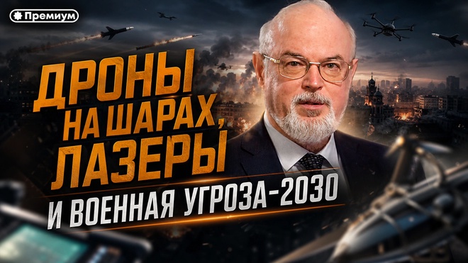 Постер к видео Юрий Кнутов | Дроны на шарах, лазеры и военная угроза - 2030