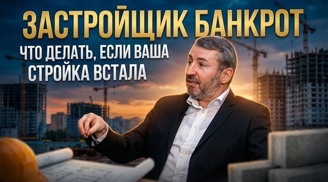 Постер к видео ЗАСТРОЙЩИК БАНКРОТ: Что делать, если ваша стройка встала | Павел Михайлиди