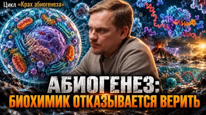 Постер к видео Абиогенез: биохимик отказывается верить | Кирилл Черноризов