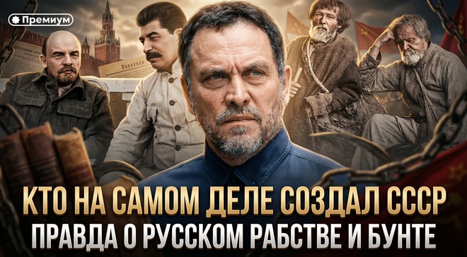 Постер к видео Максим Шевченко | КТО НА САМОМ ДЕЛЕ СОЗДАЛ СССР. Правда о русском рабстве и бунте | Феномен Советского человека