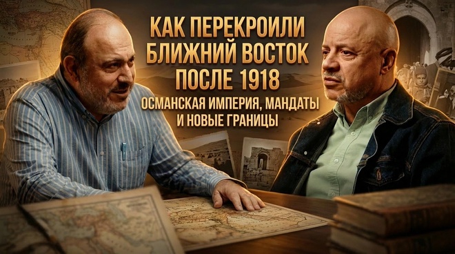 Постер к видео Как перекроили Ближний Восток после 1918: Турция, мандаты и новые границы | Колпакиди и Шишкин