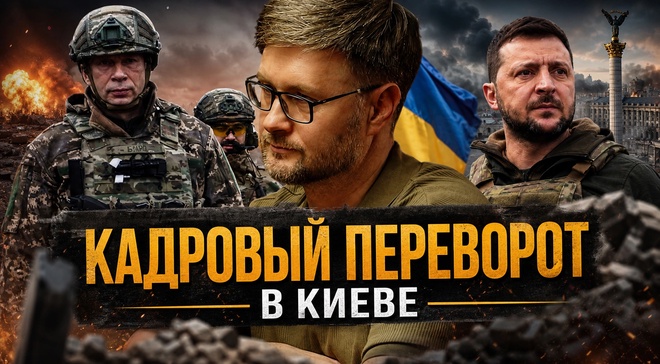 Постер к видео КАДРОВЫЙ ПЕРЕВОРОТ В КИЕВЕ. Разрыв с Британией и новый главком ВСУ | Тарас Сидорец