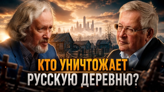 Постер к видео УНИЧТОЖЕНИЕ РУССКОЙ ЗЕМЛИ ВЫДАЮТ ЗА ЗАКОН ПРИРОДЫ | Юрий Крупнов и Игорь Шишкин