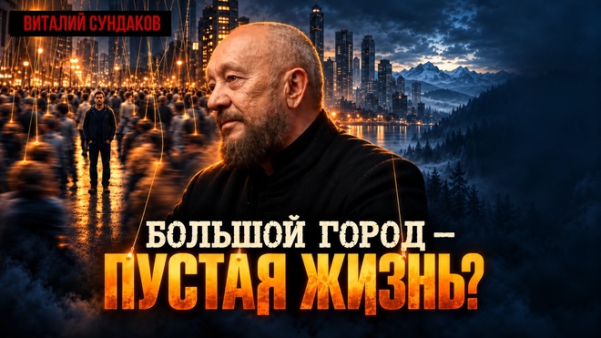 Постер к видео Виталий Сундаков | Почему в большом городе мы теряем интерес к жизни — и как вернуть смысл