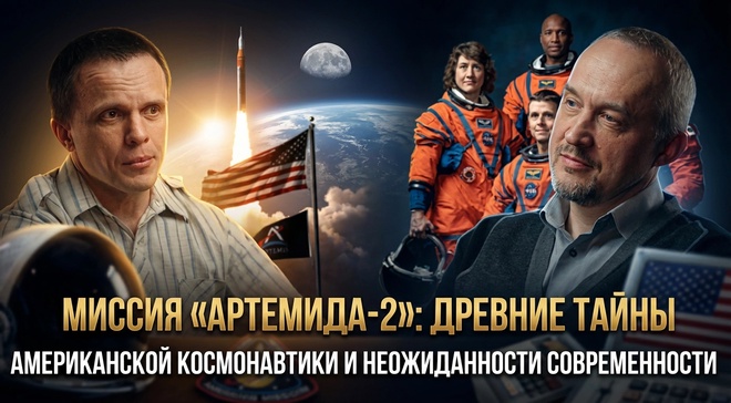 Постер к видео Миссия «Артемида-2»: тайны космонавтики США и современность | Роман Голунов и Александр Никитин