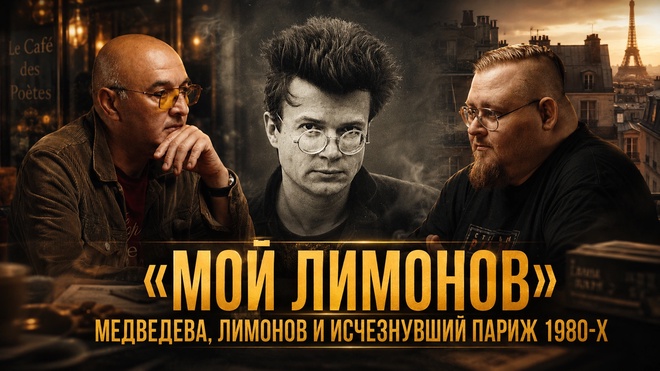 Постер к видео “Мой Лимонов”: Медведева, Лимонов и исчезнувший Париж 1980-х | Алексей Колобродов и Олег Демидов