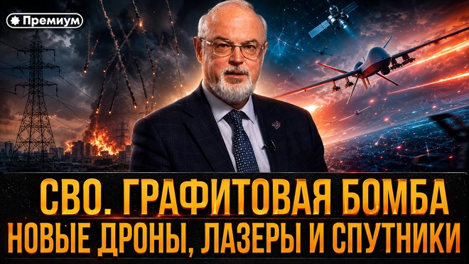 Постер к видео Юрий Кнутов | СВО: графитовая бомба, новые дроны, лазеры и спутники