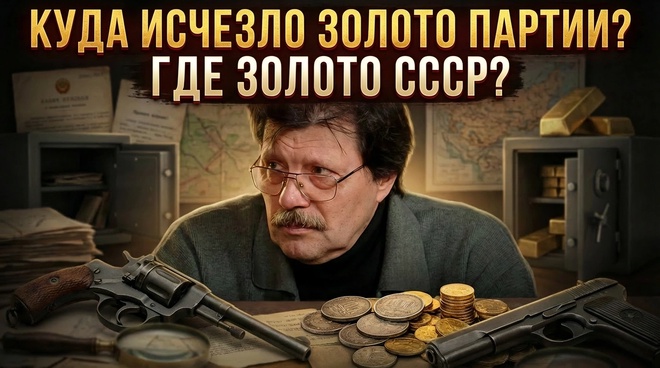 Постер к видео КУДА ИСЧЕЗЛО ЗОЛОТО ПАРТИИ? ГДЕ ЗОЛОТО СССР? | Дмитрий Поляков-Катин