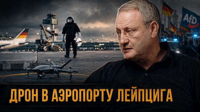 Постер к видео ДРОН В АЭРОПОРТУ ЛЕЙПЦИГА! Германия перед переломом | Виталий Волков