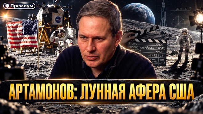 Постер к видео Александр Артамонов | АРТАМОНОВ: ЛУННАЯ АФЕРА США | Неочевидная история