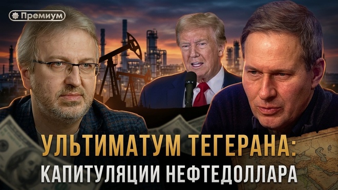 Постер к видео Александр Артамонов | УЛЬТИМАТУМ ТЕГЕРАНА: Капитуляции нефтедоллара | Еженедельная Панорама
