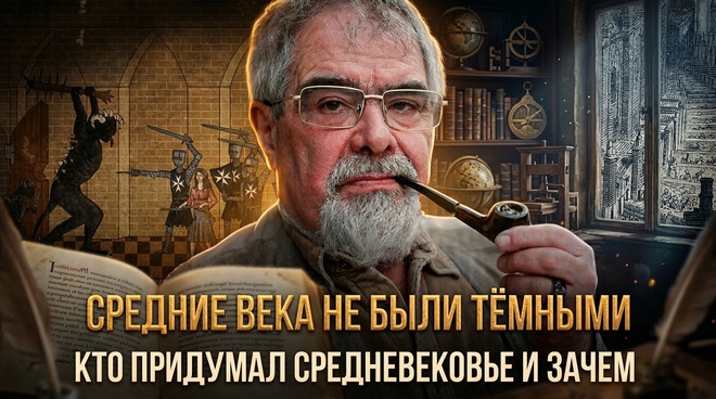 Постер к видео Средние века НЕ были тёмными. Кто придумал Средневековье и зачем | Андрей Буровский