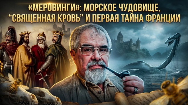 Постер к видео «МЕРОВИНГИ»: морское чудовище, “священная кровь”. И первая тайна Франции | Андрей Буровский