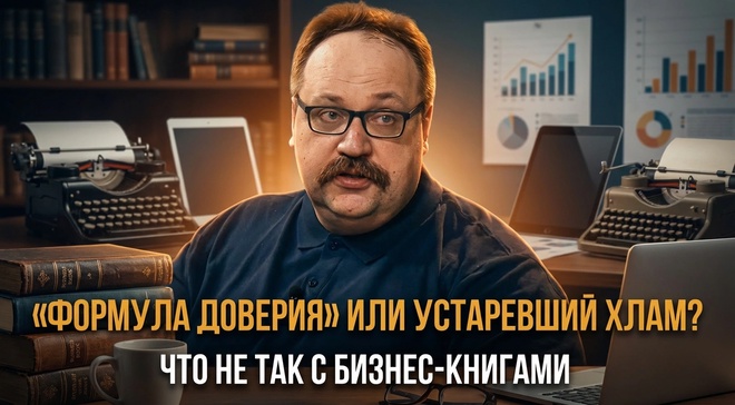 Постер к видео «ФОРМУЛА ДОВЕРИЯ» ИЛИ УСТАРЕВШИЙ ХЛАМ? Что не так с бизнес-книгами | Фёдор Лисицын