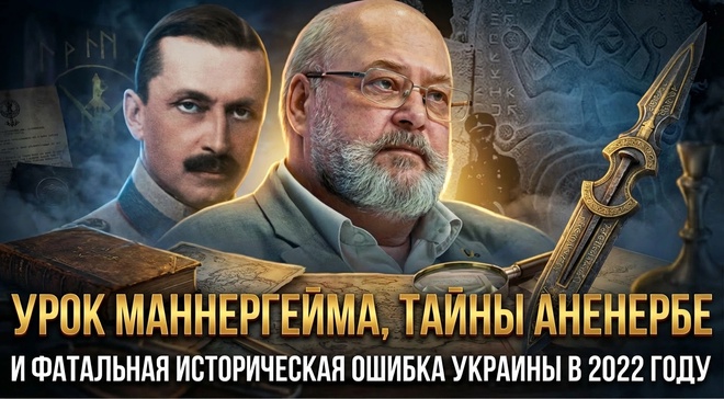 Постер к видео УРОК МАННЕРГЕЙМА: тайны Аненербе и фатальная историческая ошибка Украины | Константин Залесский