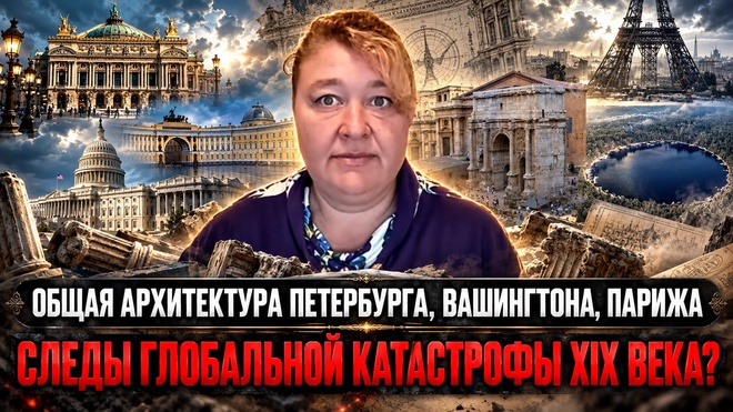 Постер к видео Общаяя архитектура Петербурга, Вашингтона, Парижа: следы глобальной катастрофы | Лидия Соловьева