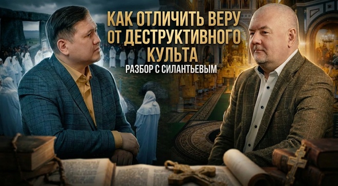 Постер к видео Как отличить веру от деструктивного культа — разбор с Силантьевым |  Роман Силантьев