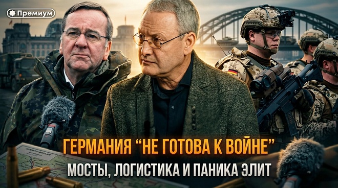 Постер к видео Германия “не готова к войне”: мосты, логистика и паника элит | Виталий Волков