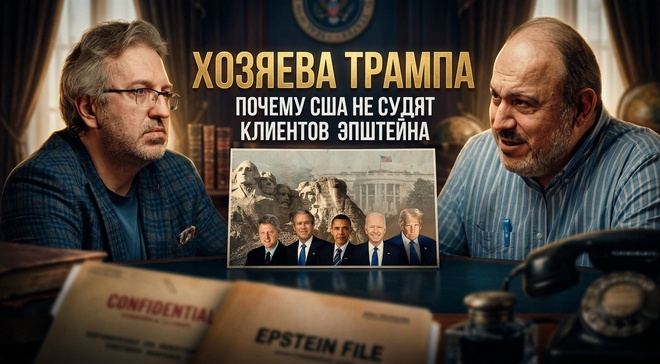Постер к видео ХОЗЯЕВА ТРАМПА: почему США не судят клиентов Эпштейна | Александр Колпакиди