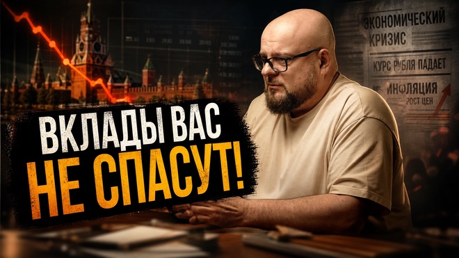 Постер к видео ВКЛАДЫ ВАС НЕ СПАСУТ! Куда вкладывать сегодня и стоит ли забирать деньги из банка? | Георгий Кузин