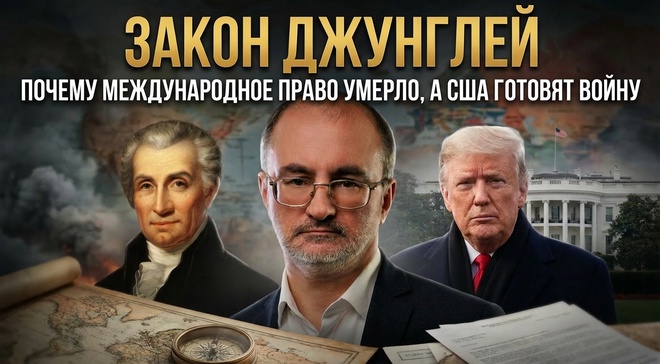 Постер к видео ЗАКОН ДЖУНГЛЕЙ: Почему международное право умерло, а США готовят войну | Вардан Багдасарян