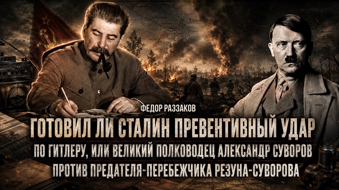 Постер к видео Фёдор Раззаков | Готовил ли Сталин удар по Гитлеру, или Суворов против Резуна-Суворова