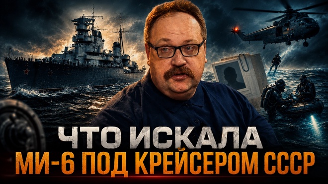Постер к видео ЗАСЕКРЕЧЕНО ДО 2056 ГОДА: ЧТО ИСКАЛА МИ-6 ПОД КРЕЙСЕРОМ СССР | Фёдор Лисицын