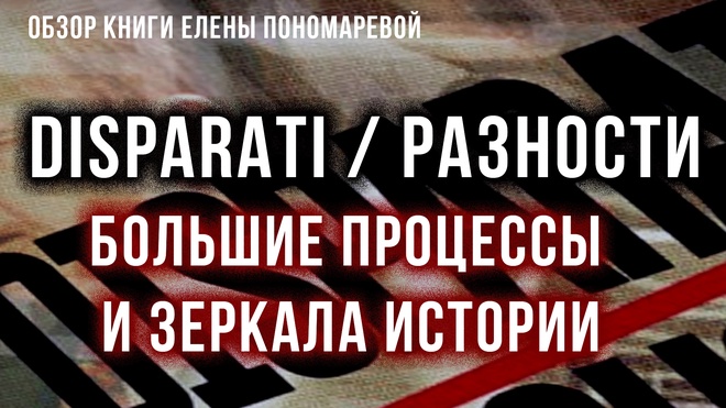 DISPARATI / РАЗНОСТИ. Большие процессы и зеркала истории | Фёдор Лисицын