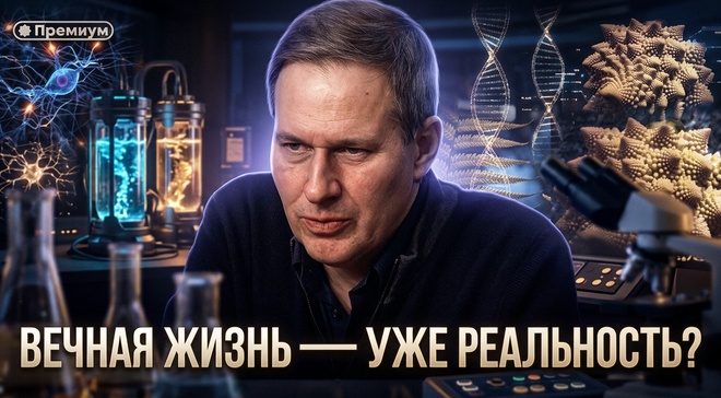 Постер к видео Александр Артамонов | ВЕЧНАЯ ЖИЗНЬ — уже реальность? | Неочевидная история