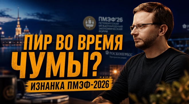 Постер к видео ПИР ВО ВРЕМЯ ЧУМЫ? ИЗНАНКА ПМЭФ-2026 | Екатерина Глушик и Александр Ведруссов
